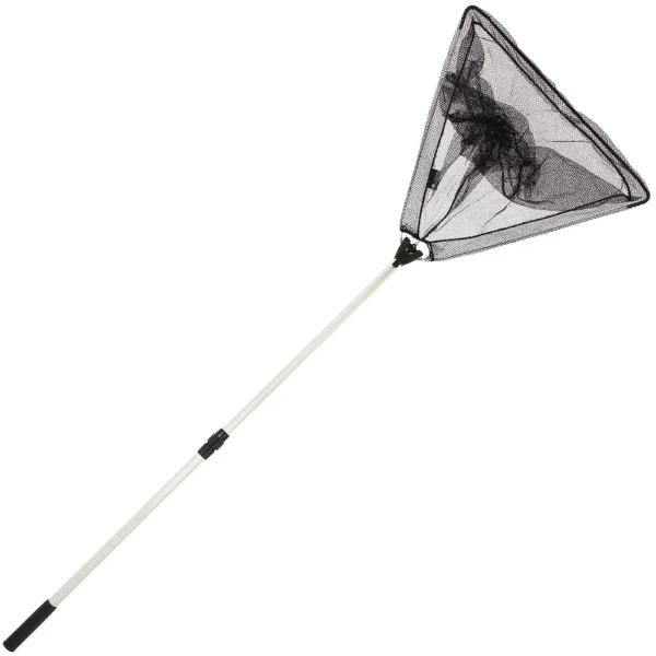 STAINLESS STEEL 1 8M TELE TRIANGLE LANDING NET
