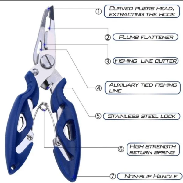 Fishing Split Ring Pliers Scissors